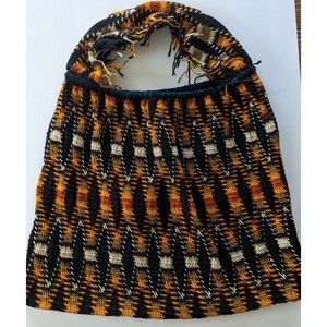 Vintage Handmade Bilum Bag Papua New Guinea Ethnic Folk Art Tote Hippy Festival